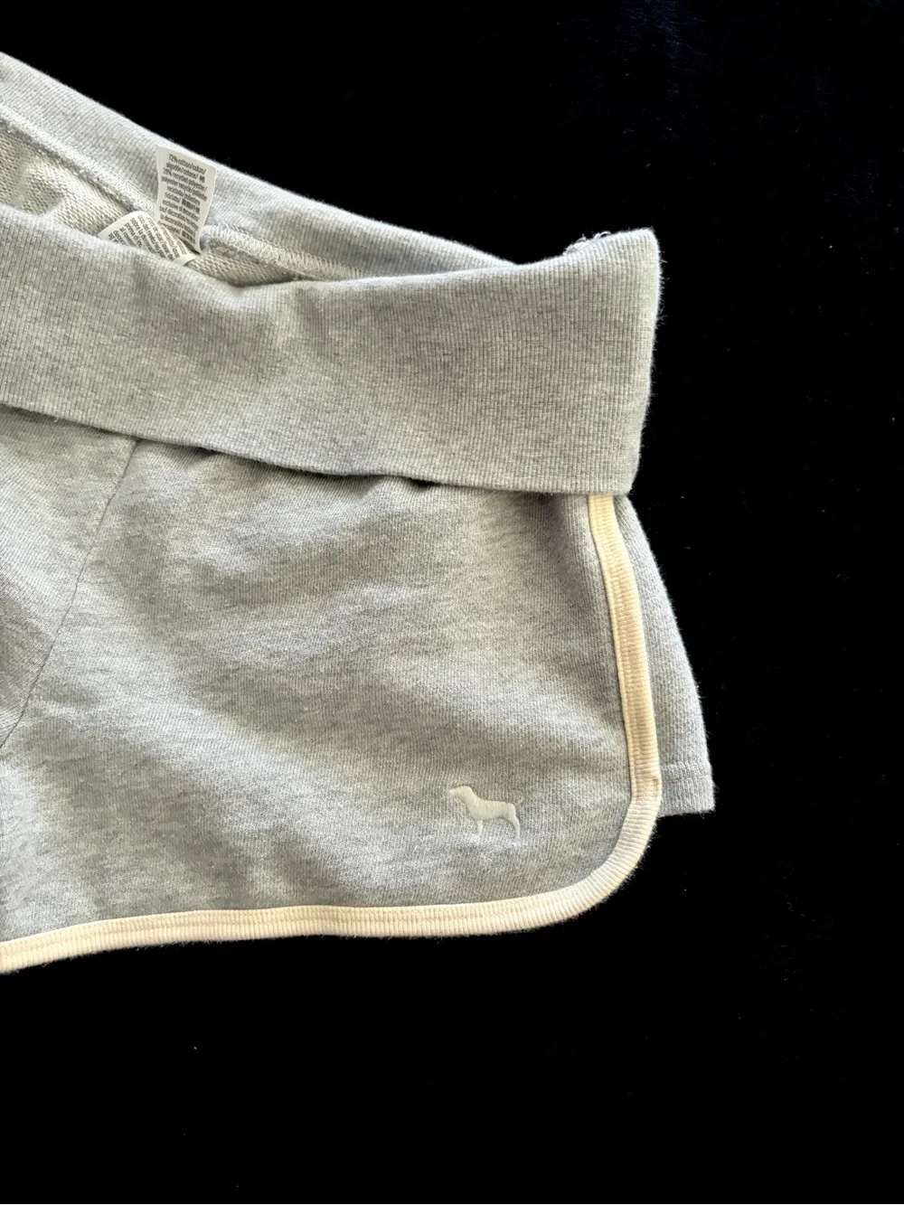 PINK Victoria's Secret Gray Fold Over Shorts